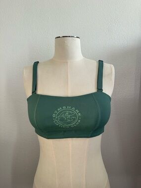 Gymshark Teal Green Adjustable-Strap Sports Bra
